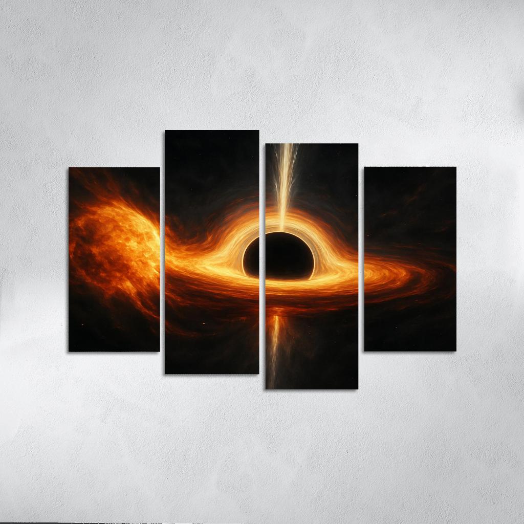 Tidal Shredding Of A Star By A Black Hole wall art