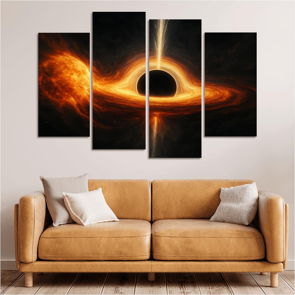Tidal Shredding Of A Star By A Black Hole wall art