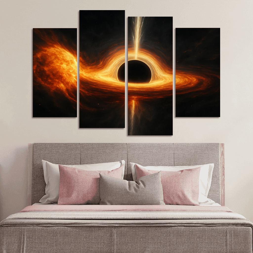 Tidal Shredding Of A Star By A Black Hole wall art