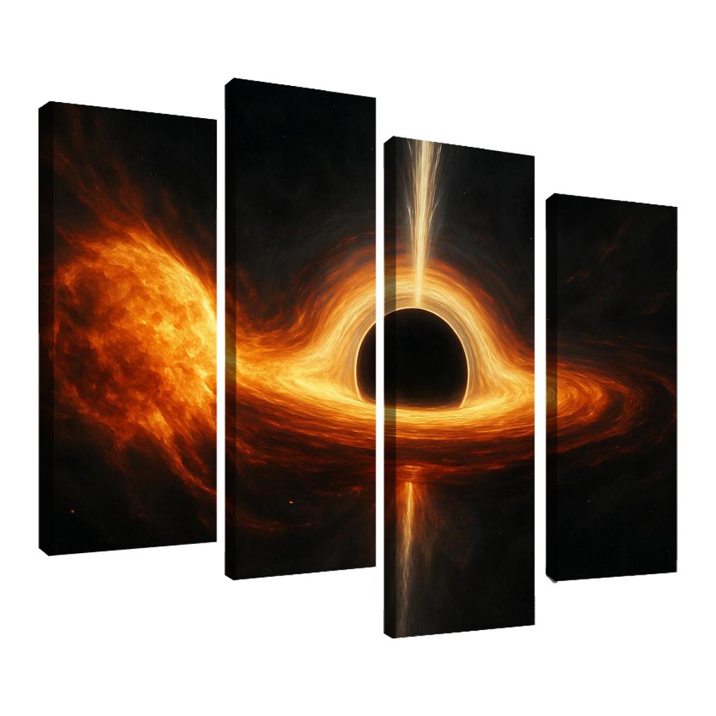 Tidal Shredding Of A Star By A Black Hole wall art