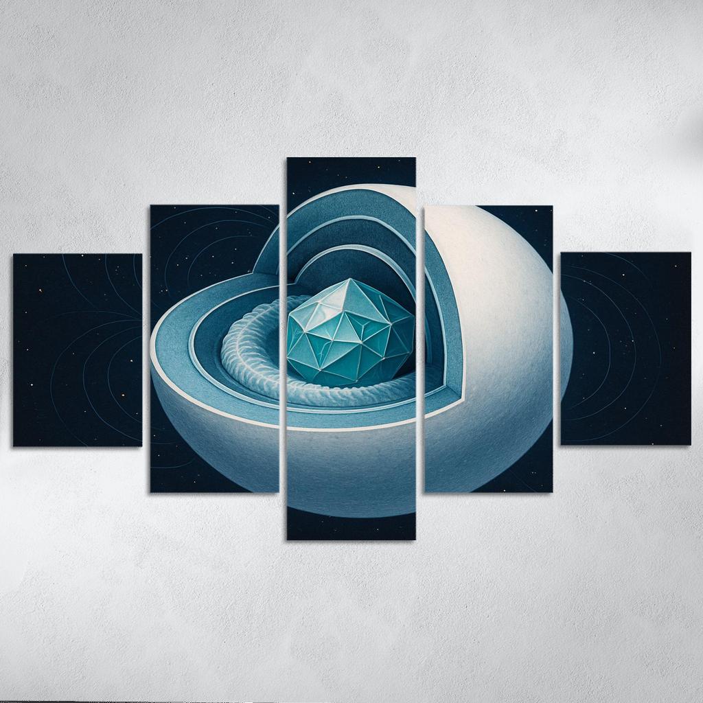 Crystallization Wave In A White Dwarf custom paintings frame