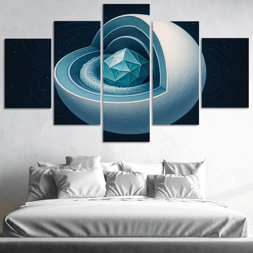 Crystallization Wave In A White Dwarf custom paintings frame