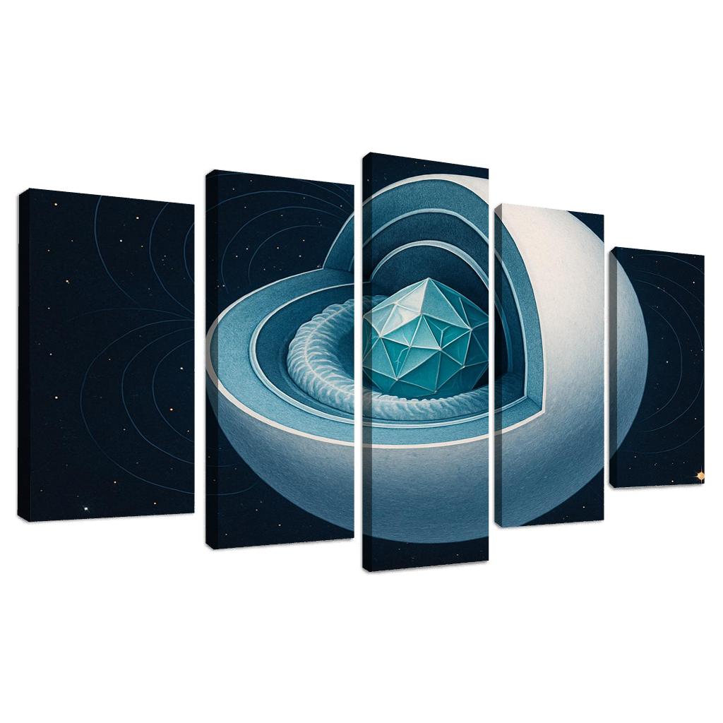 Crystallization Wave In A White Dwarf custom paintings frame