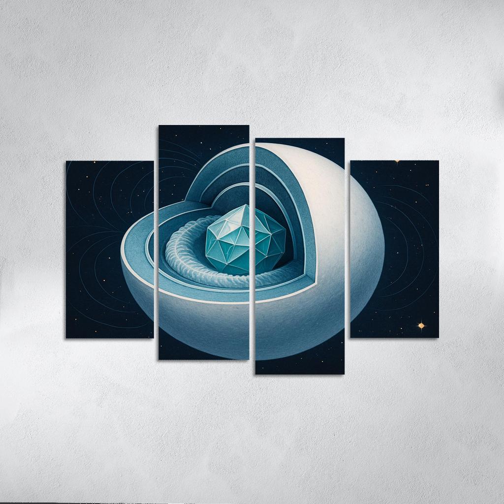 Crystallization Wave In A White Dwarf custom paintings frame