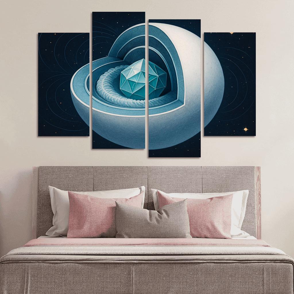 Crystallization Wave In A White Dwarf custom paintings frame