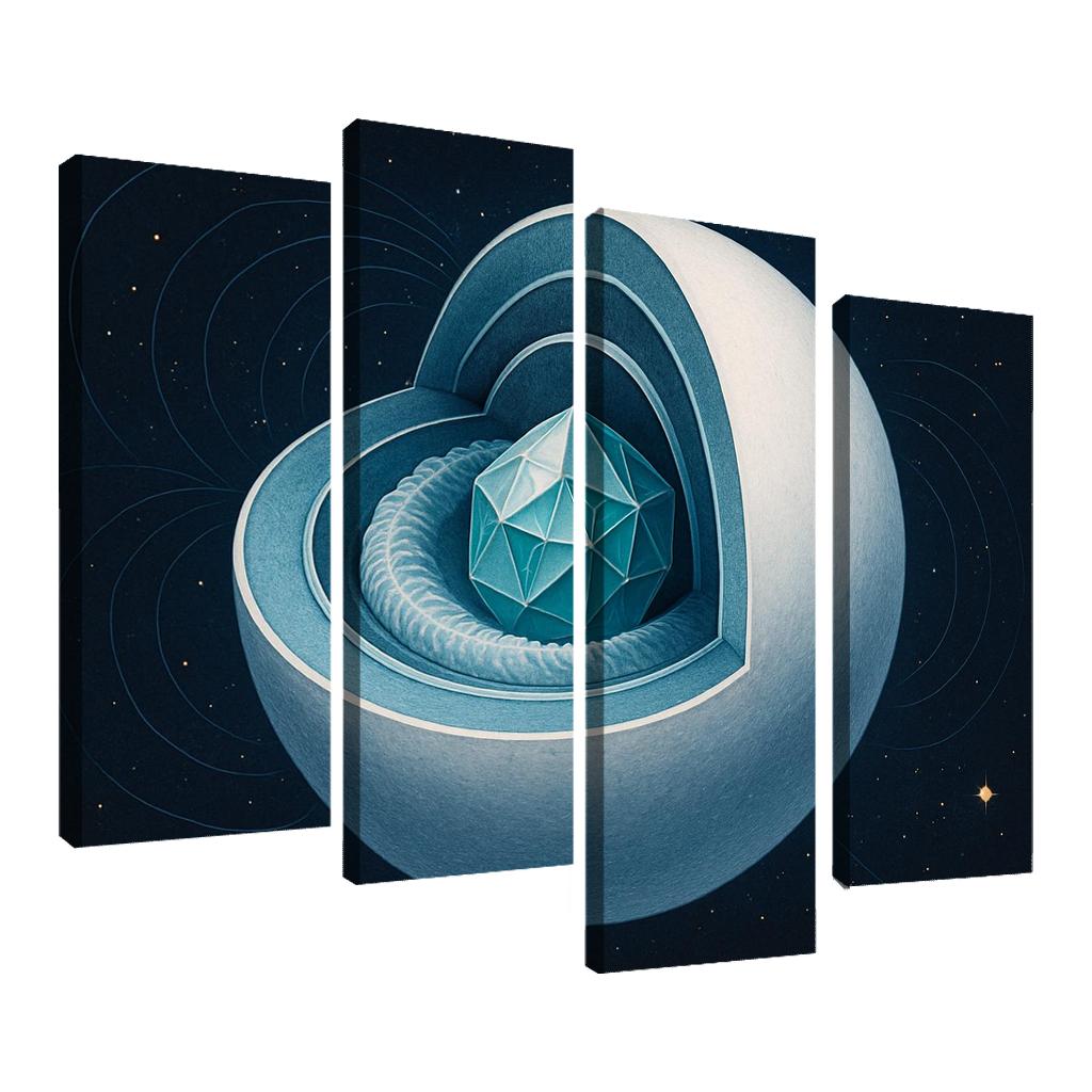 Crystallization Wave In A White Dwarf custom paintings frame