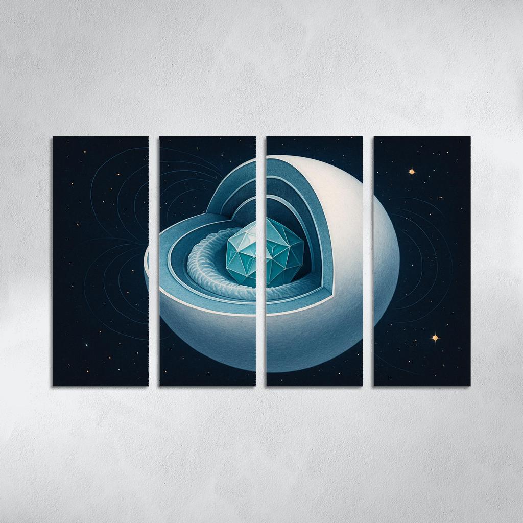 Crystallization Wave In A White Dwarf custom paintings frame