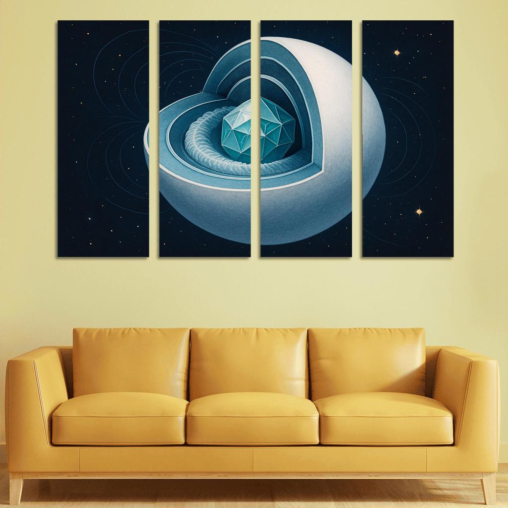 Crystallization Wave In A White Dwarf custom paintings frame