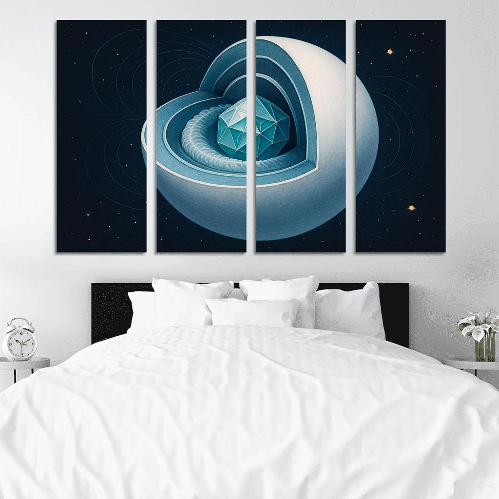 Crystallization Wave In A White Dwarf custom paintings frame