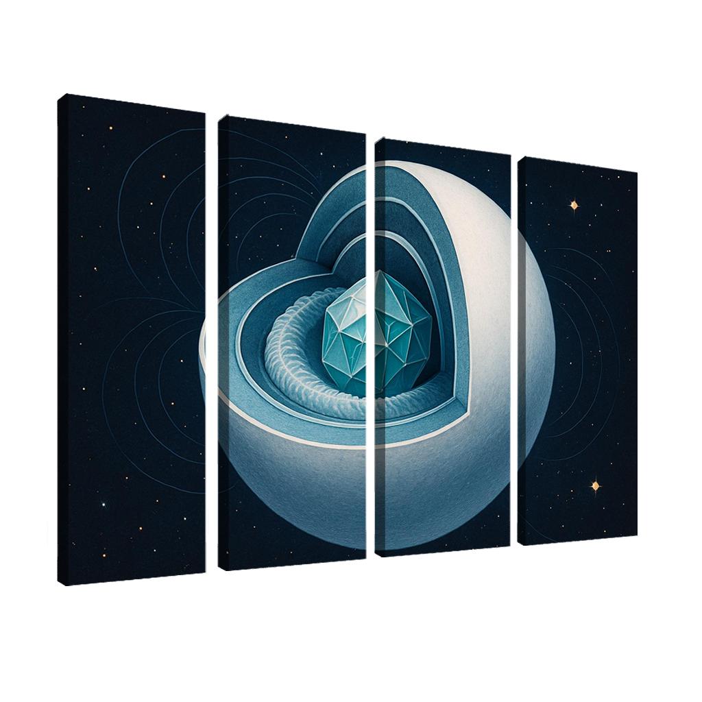 Crystallization Wave In A White Dwarf custom paintings frame