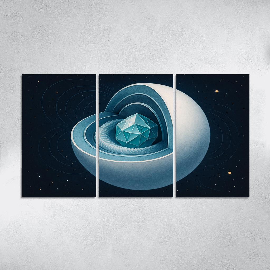 Crystallization Wave In A White Dwarf custom paintings frame