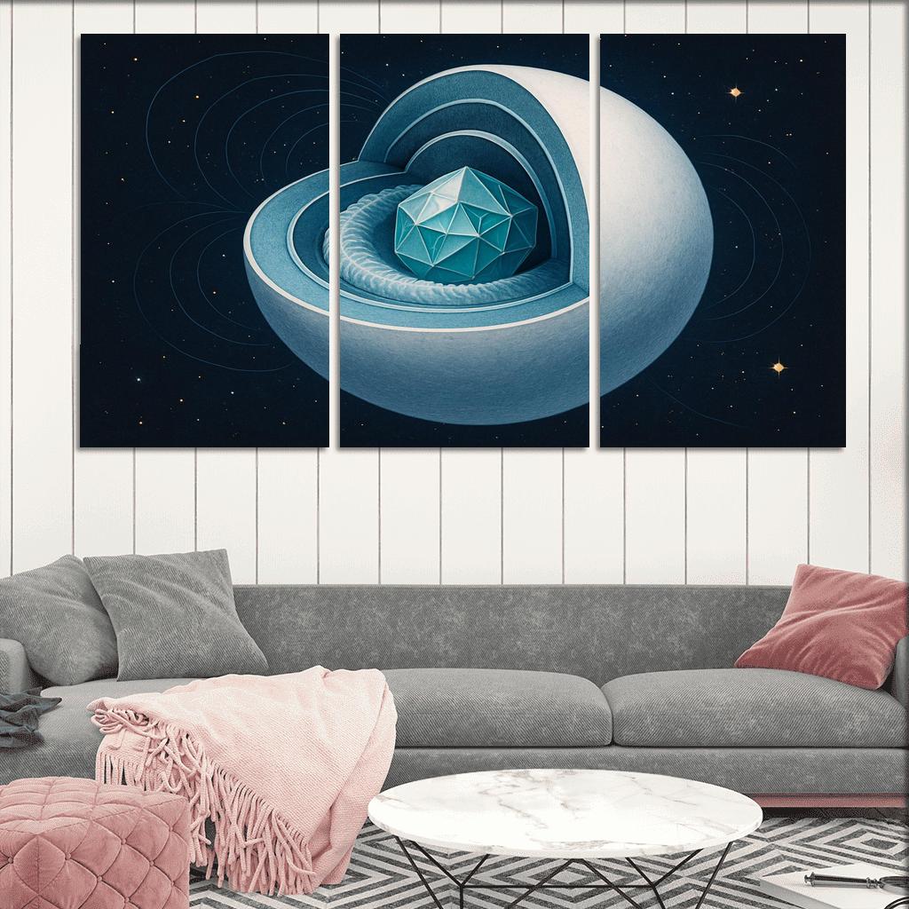 Crystallization Wave In A White Dwarf custom paintings frame
