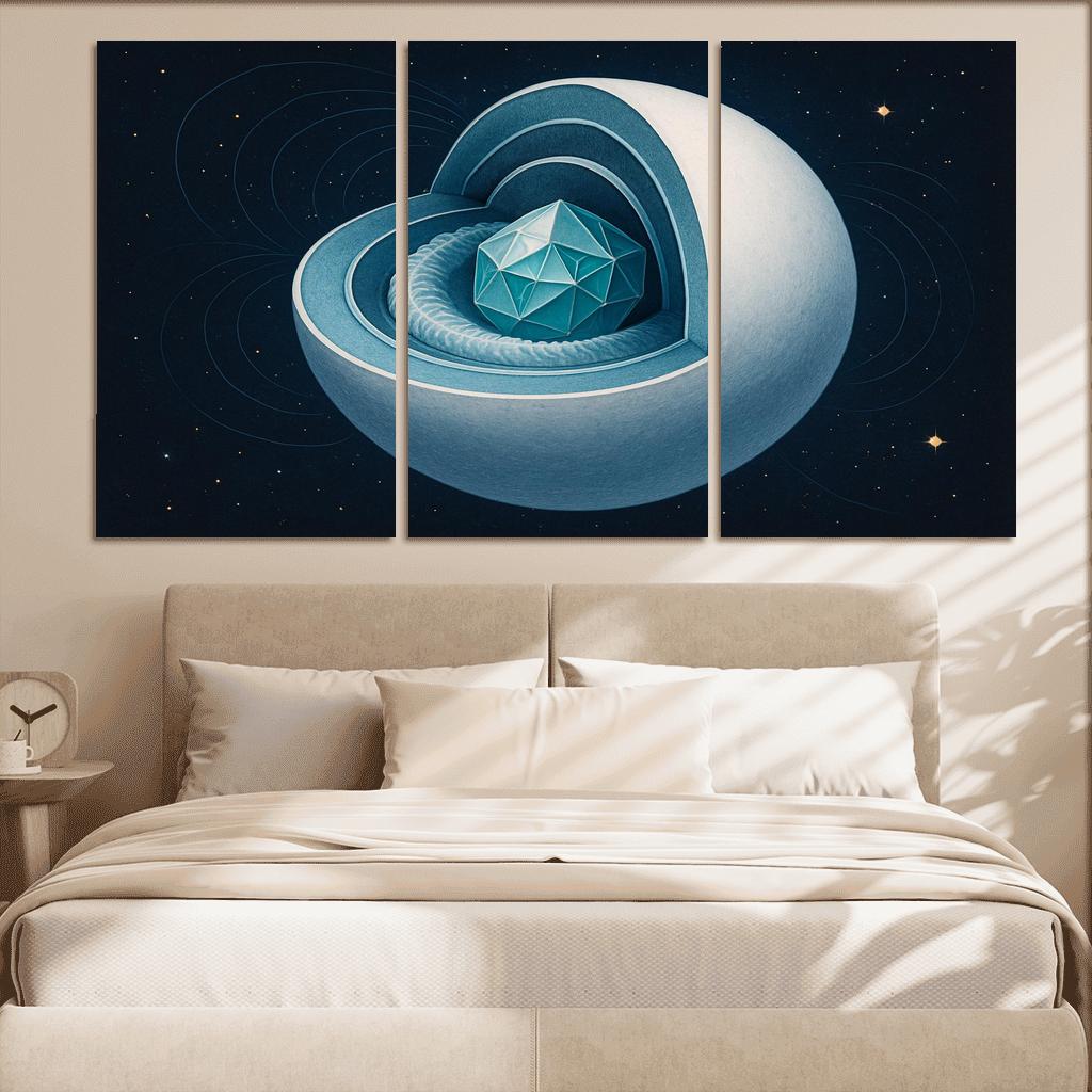 Crystallization Wave In A White Dwarf custom paintings frame