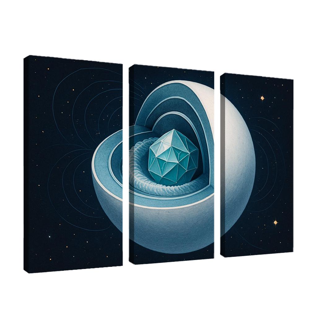 Crystallization Wave In A White Dwarf custom paintings frame