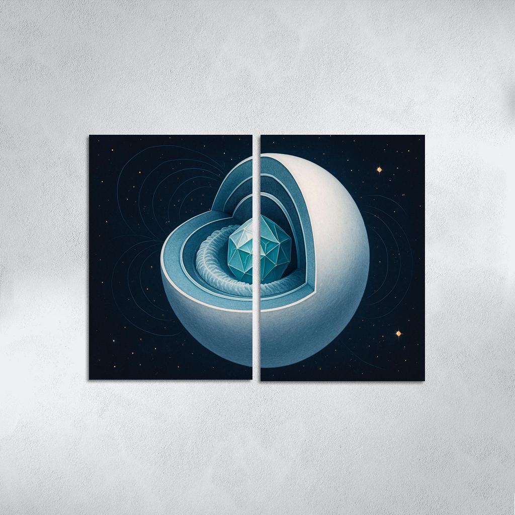 Crystallization Wave In A White Dwarf custom paintings frame