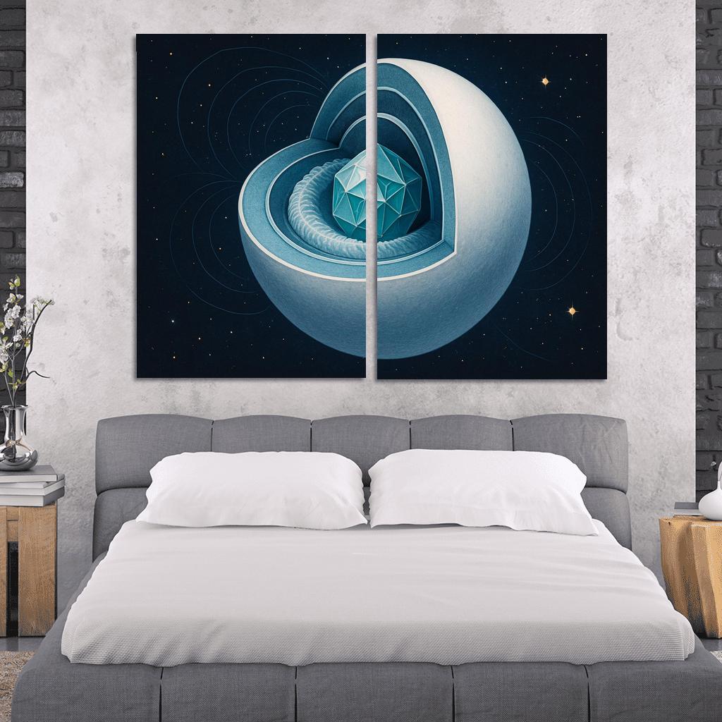 Crystallization Wave In A White Dwarf custom paintings frame