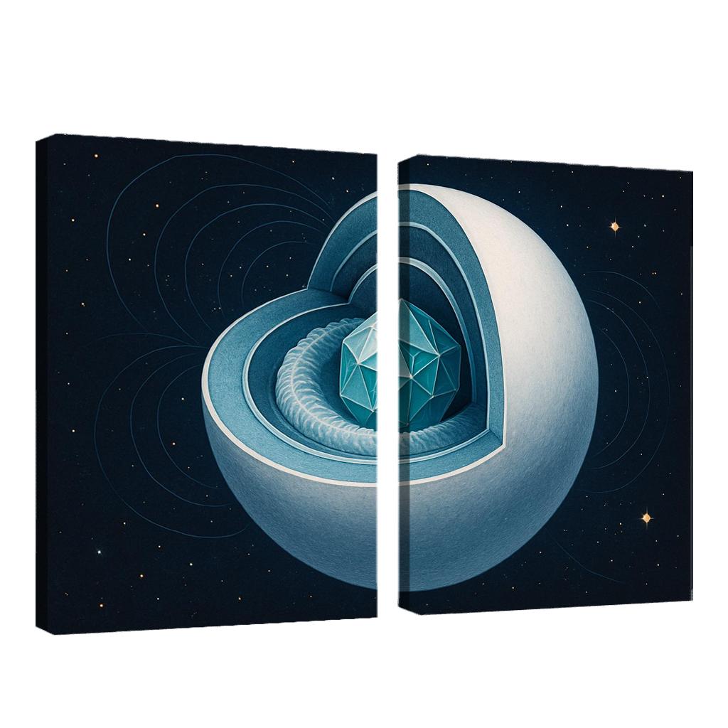 Crystallization Wave In A White Dwarf custom paintings frame