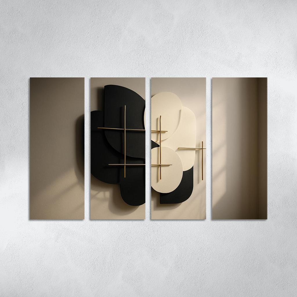 Textured Shadowplay Wall Sculpture wall art