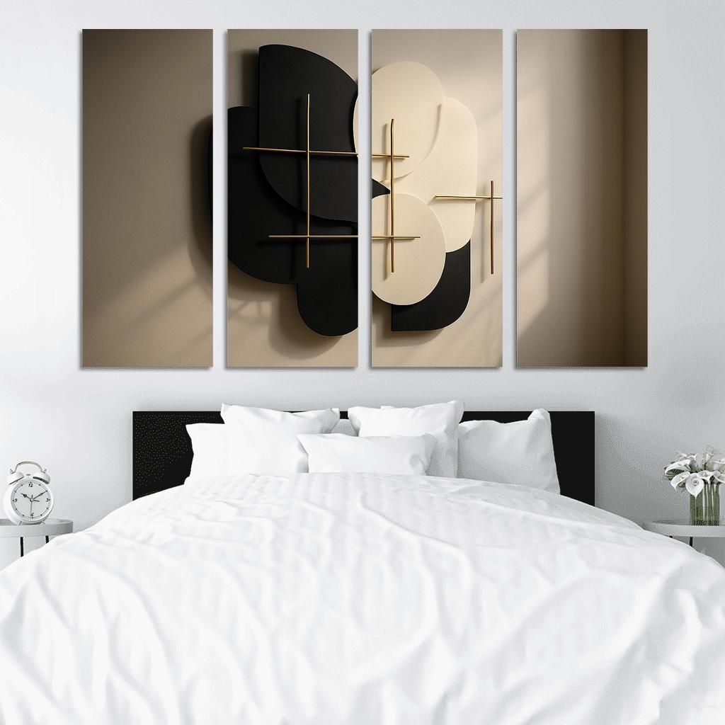 Textured Shadowplay Wall Sculpture wall art
