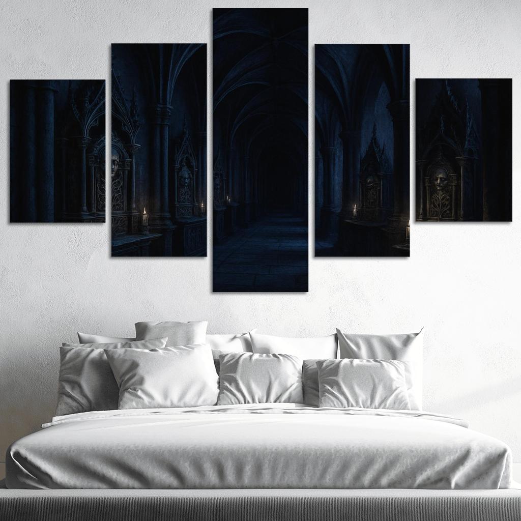Midnight Reliquary Corridor modern paintings frame