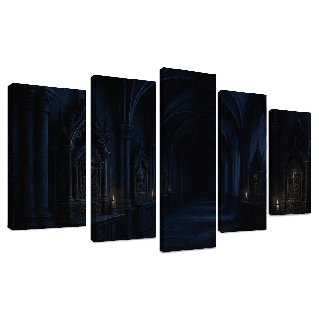 Midnight Reliquary Corridor modern paintings frame