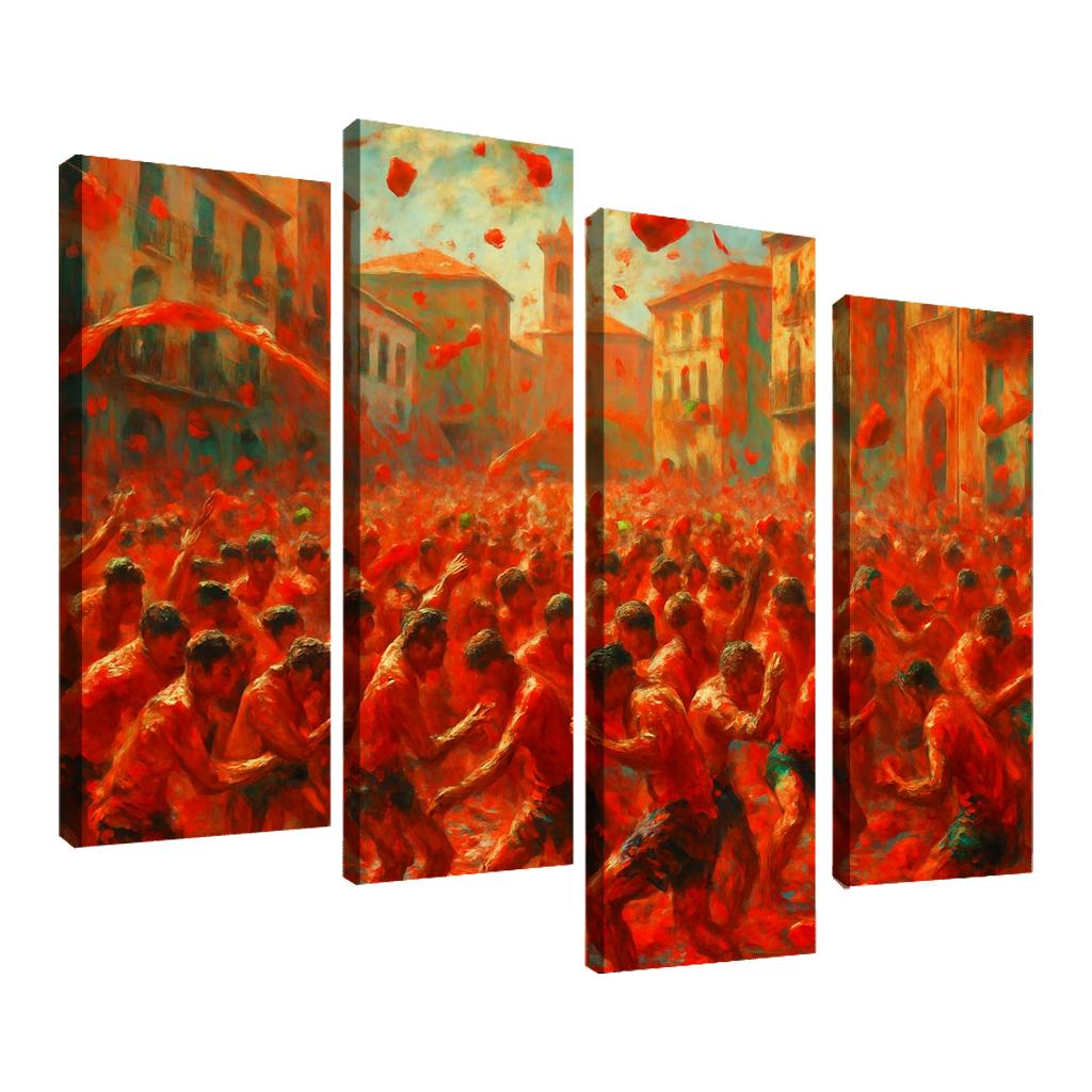 La Tomatina Tomato Fight wall decor
