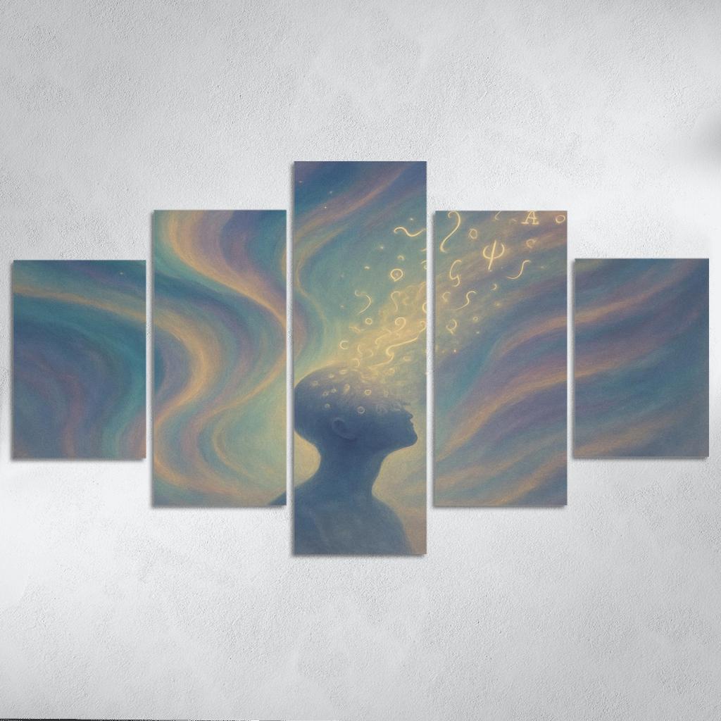 Aurora Of Unspoken Thoughts custom paintings frame