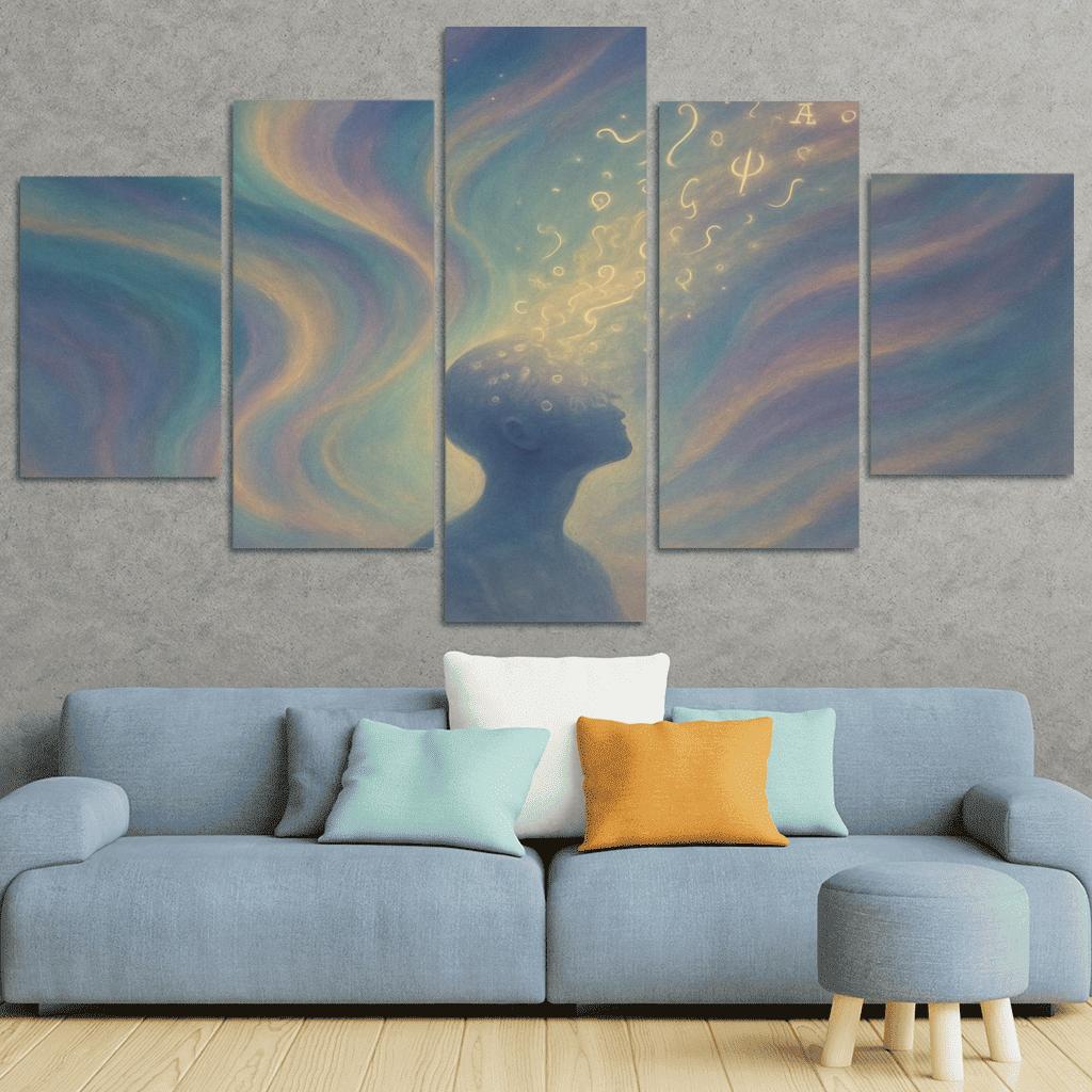 Aurora Of Unspoken Thoughts custom paintings frame