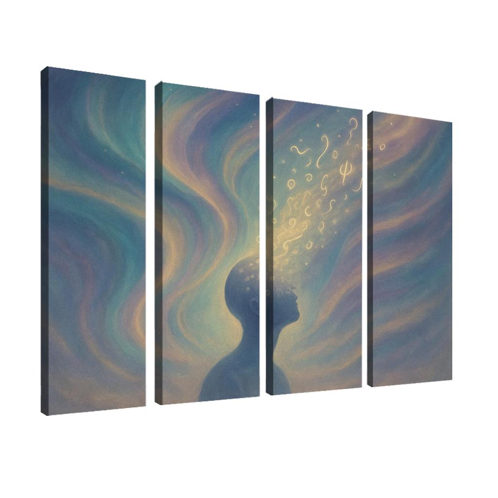 Aurora Of Unspoken Thoughts custom paintings frame