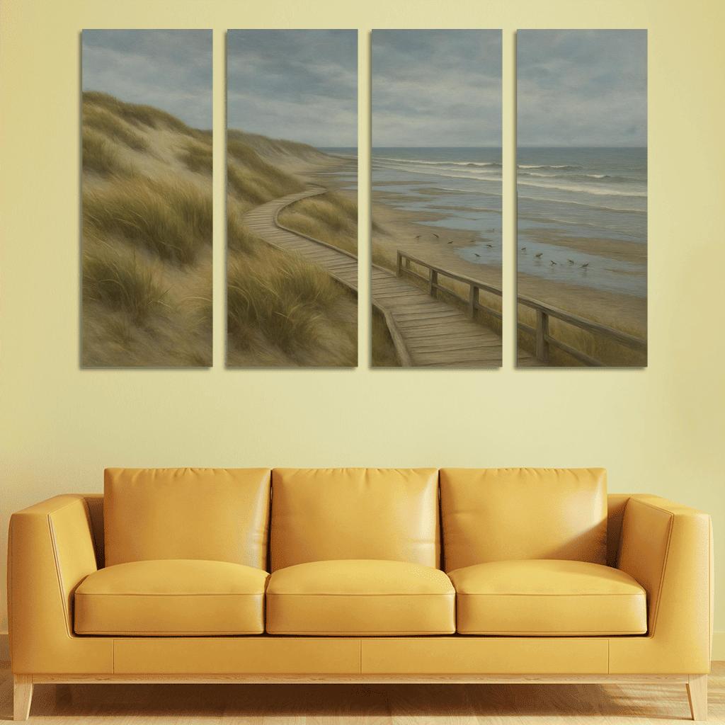 Whispering Dunes Tidal Sanctuary canvas paintings frame