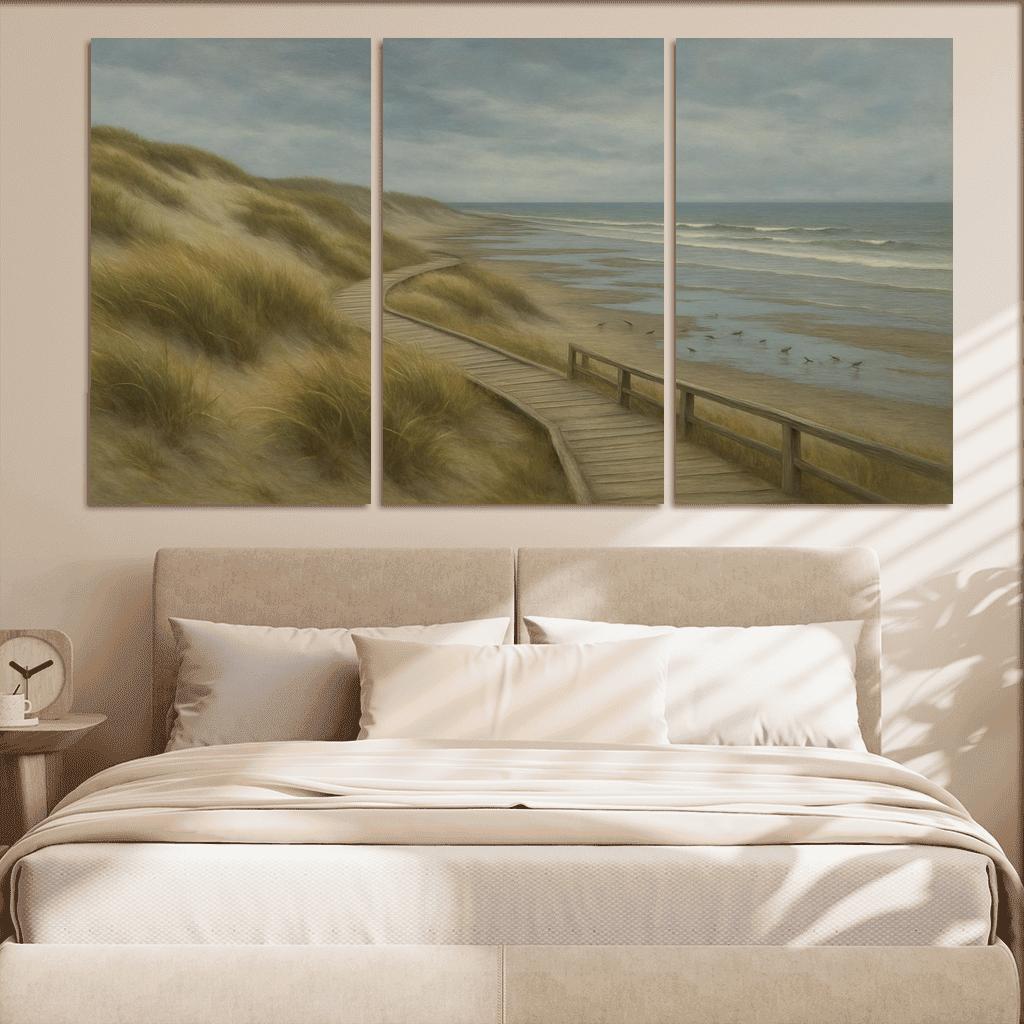 Whispering Dunes Tidal Sanctuary canvas paintings frame