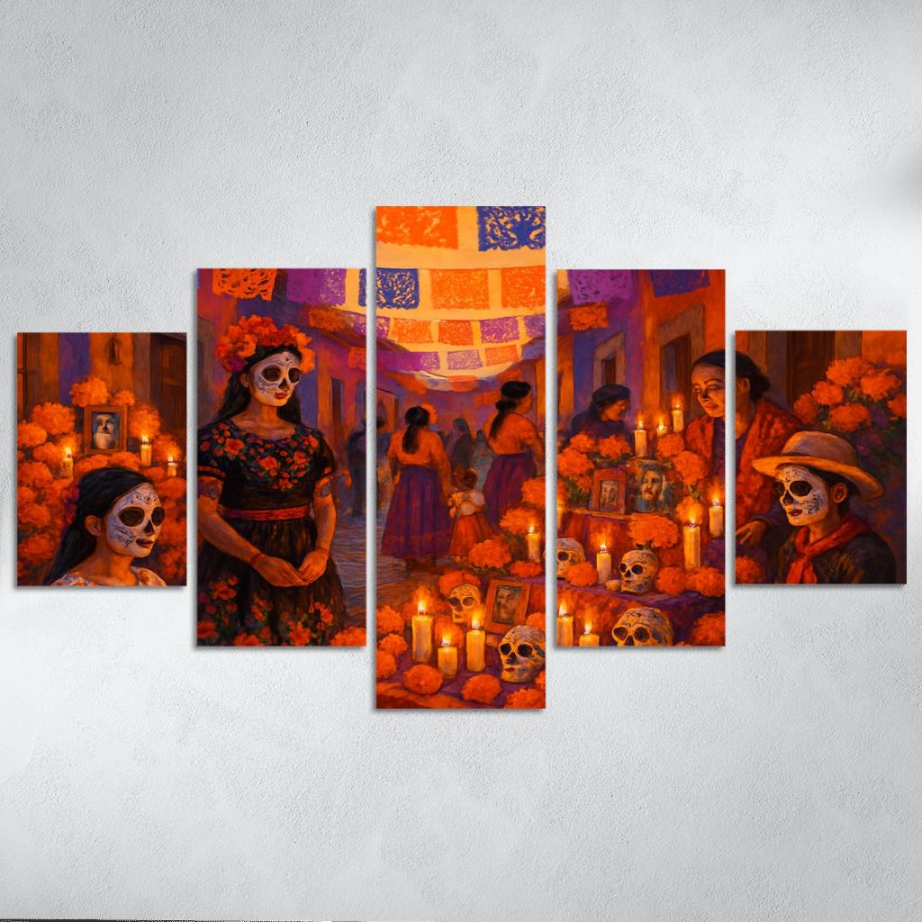 Day Of The Dead - Mexico oil paintings frame