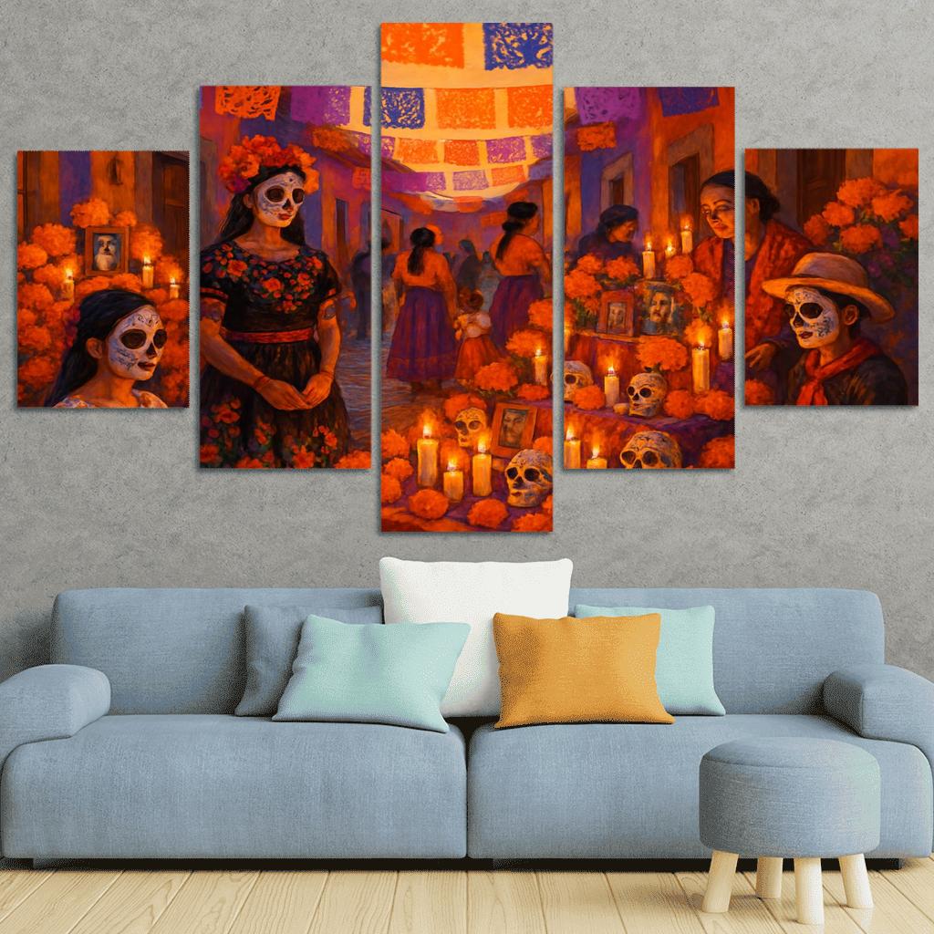 Day Of The Dead - Mexico oil paintings frame