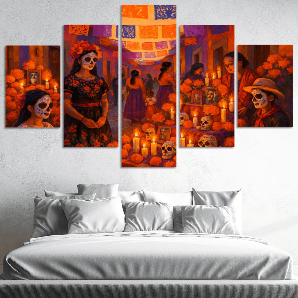 Day Of The Dead - Mexico oil paintings frame