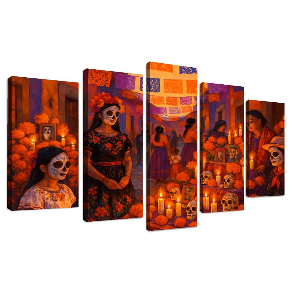 Day Of The Dead - Mexico oil paintings frame