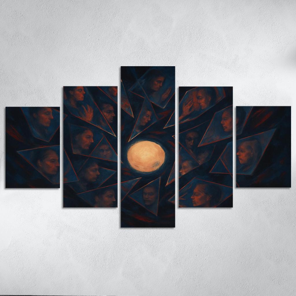 Chorus Of Fractured Echoes modern paintings frame