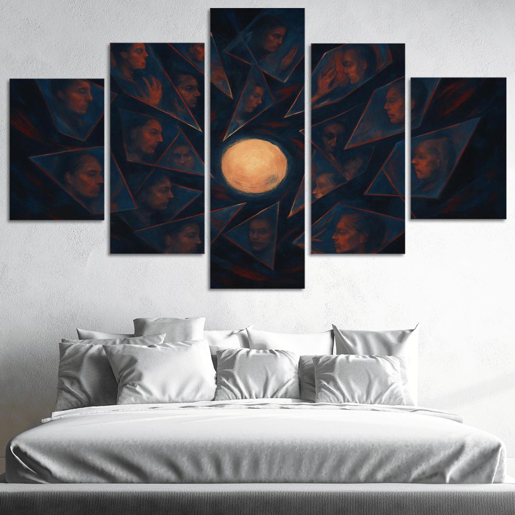 Chorus Of Fractured Echoes modern paintings frame