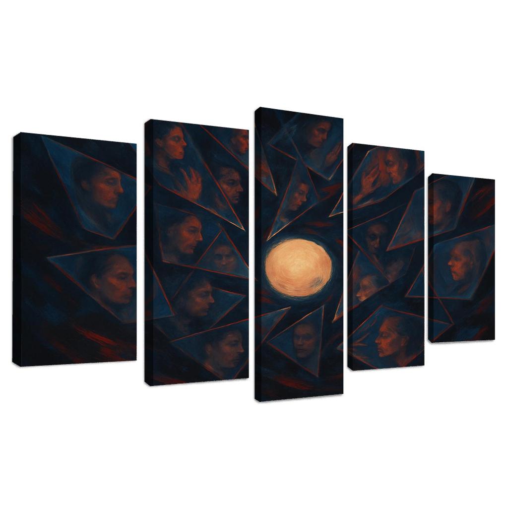 Chorus Of Fractured Echoes modern paintings frame