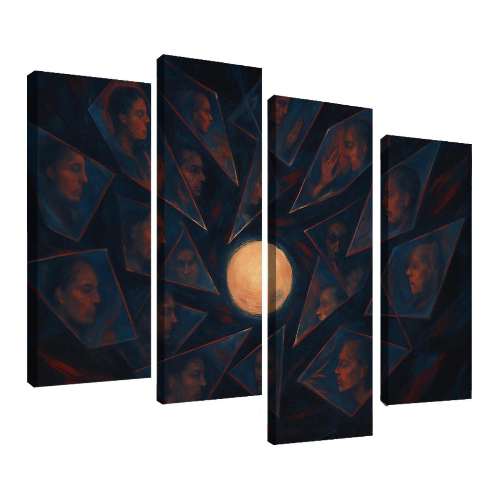 Chorus Of Fractured Echoes modern paintings frame