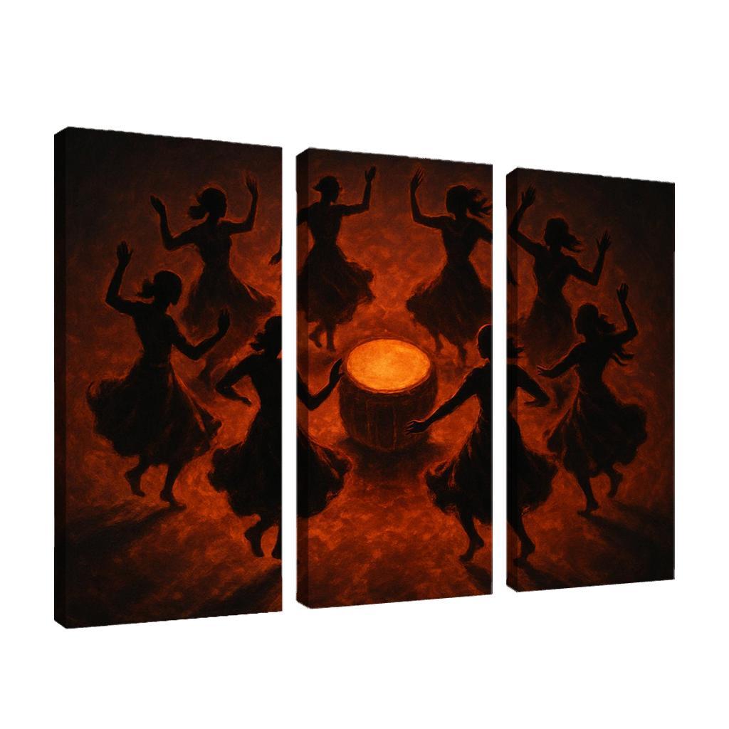 Shadows Of The Drum Circle premium artwork frames