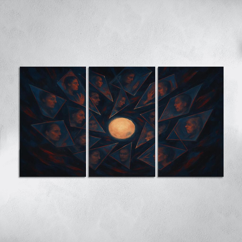 Chorus Of Fractured Echoes modern paintings frame