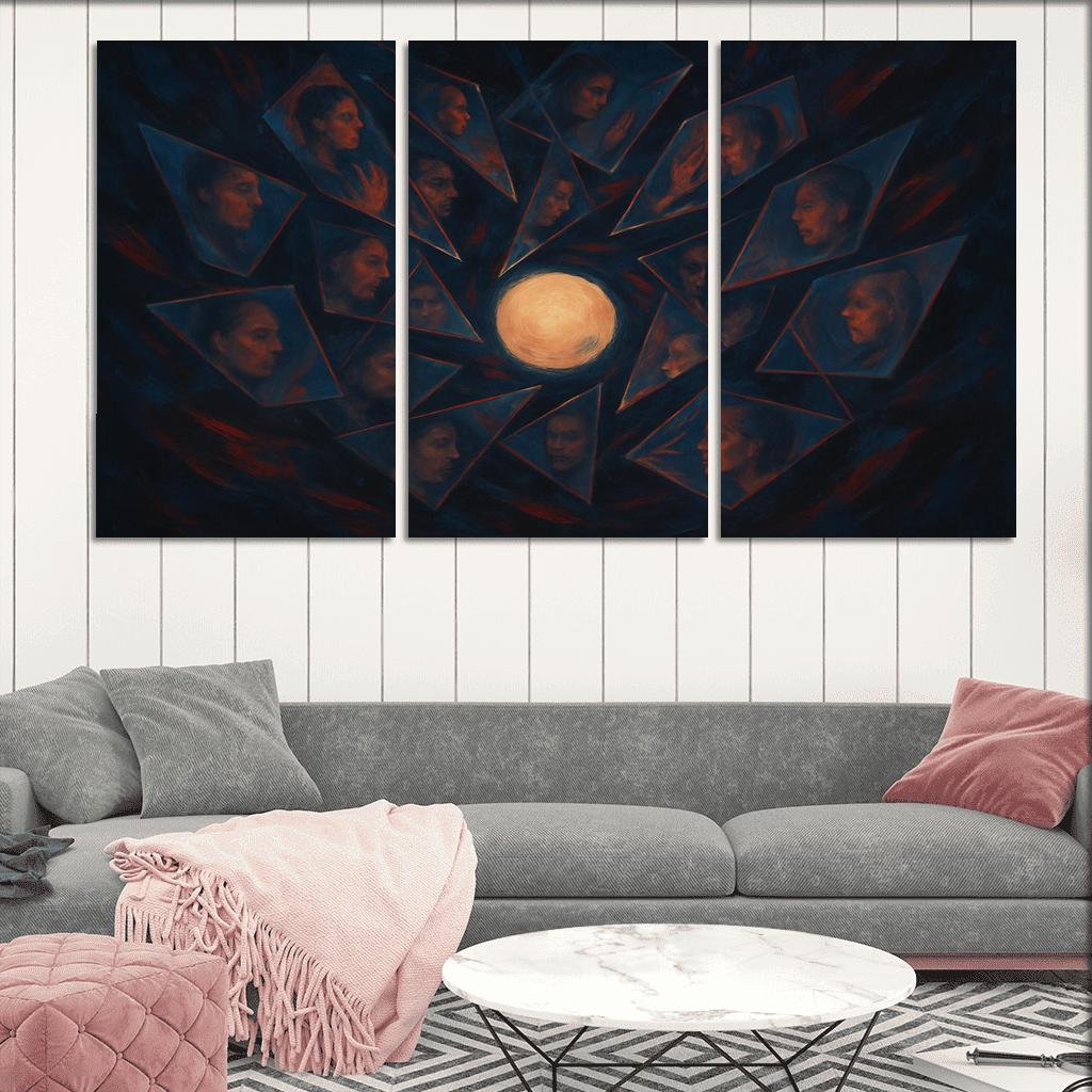 Chorus Of Fractured Echoes modern paintings frame