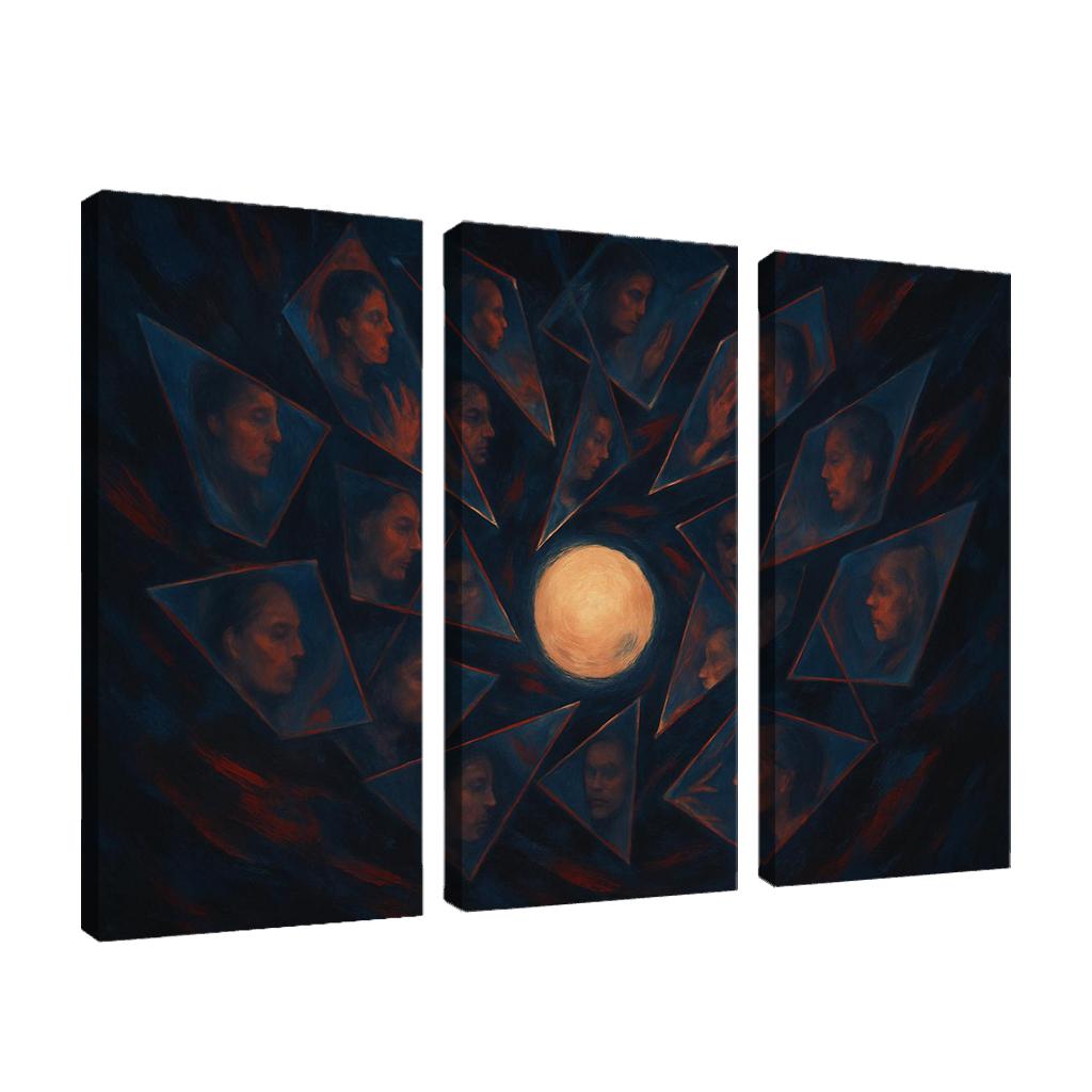 Chorus Of Fractured Echoes modern paintings frame