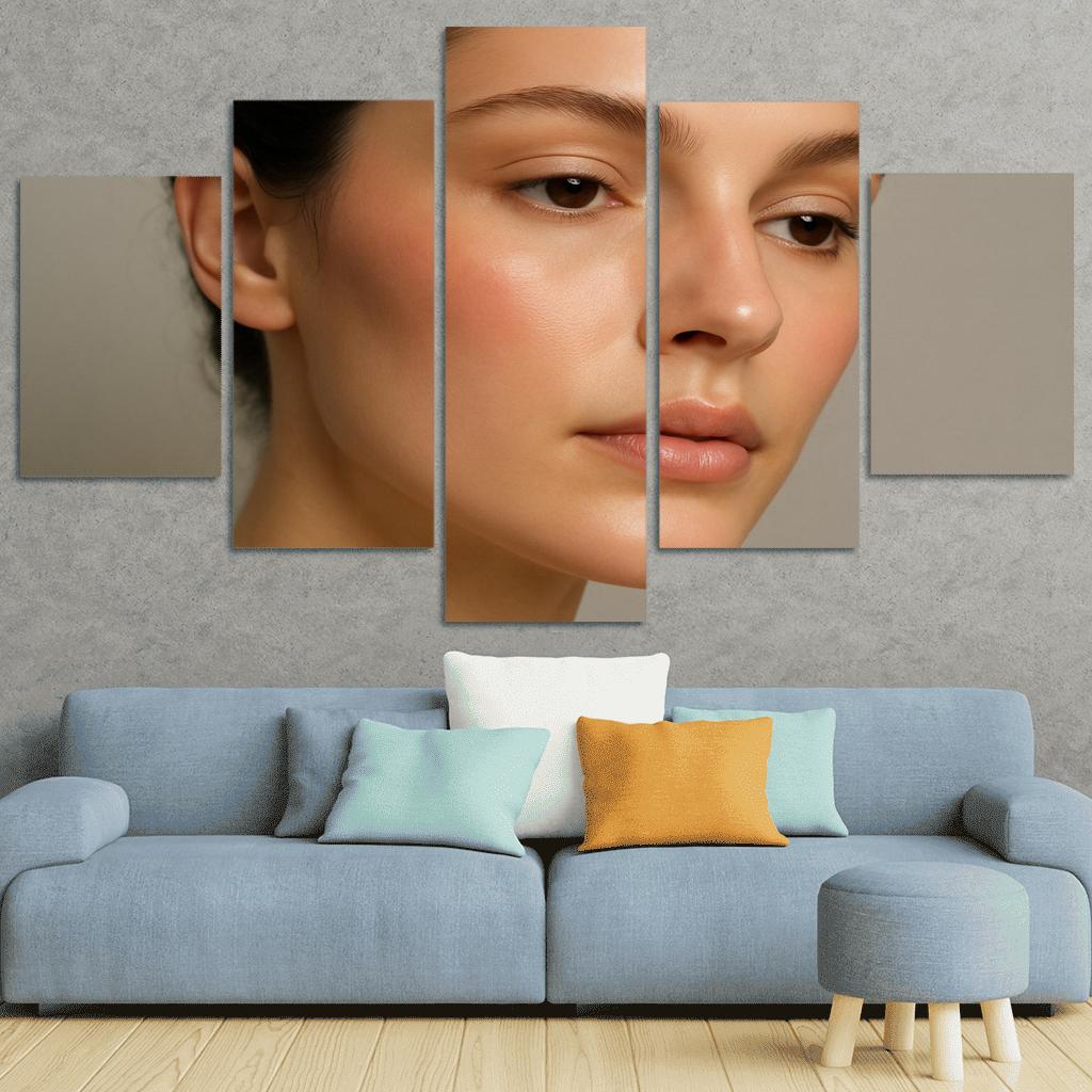 Skin Canvas Soft Sculpt Makeup abstract paintings frame