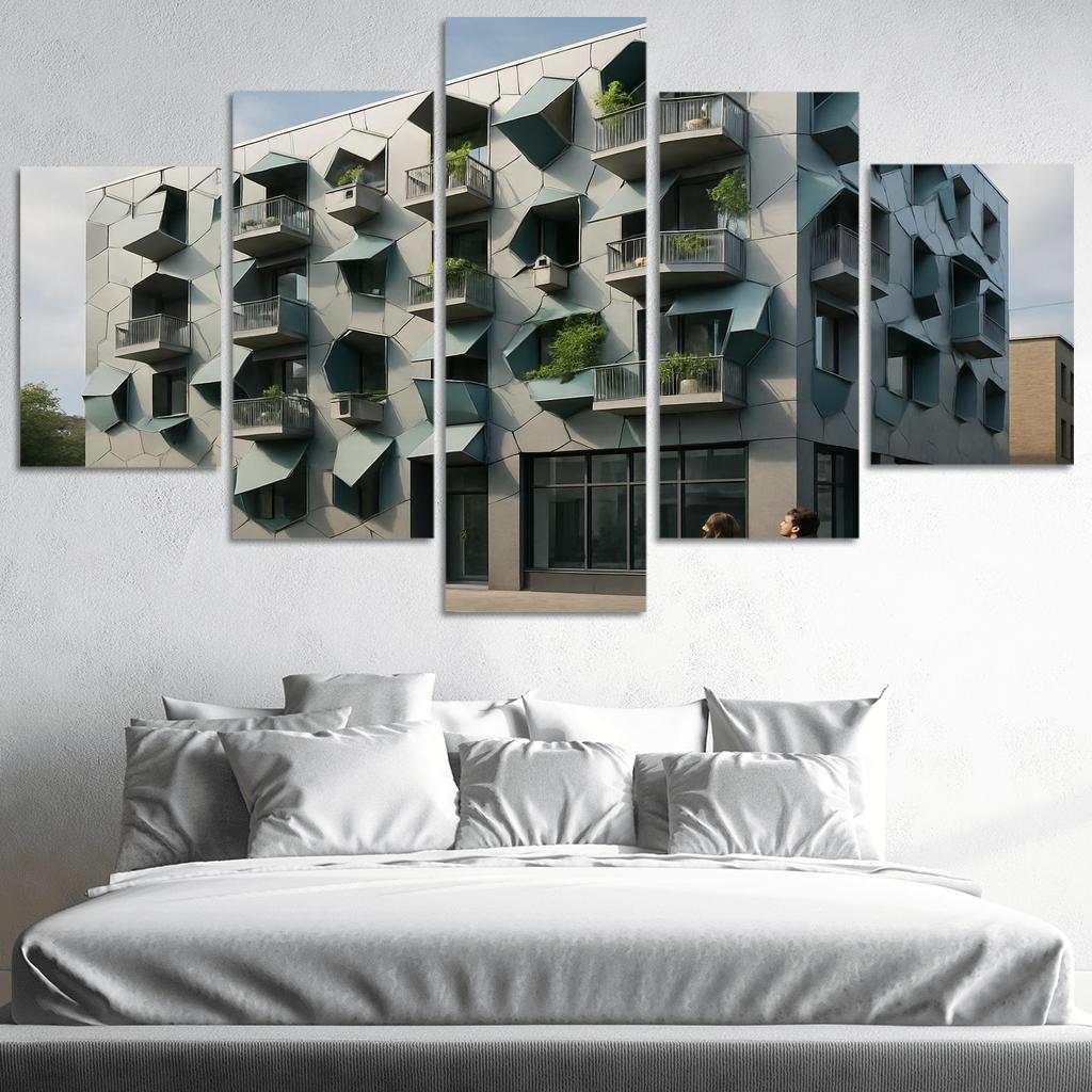 Kinetic Facade Habitat oil paintings frame