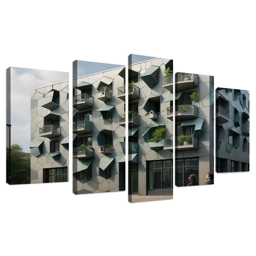 Kinetic Facade Habitat oil paintings frame