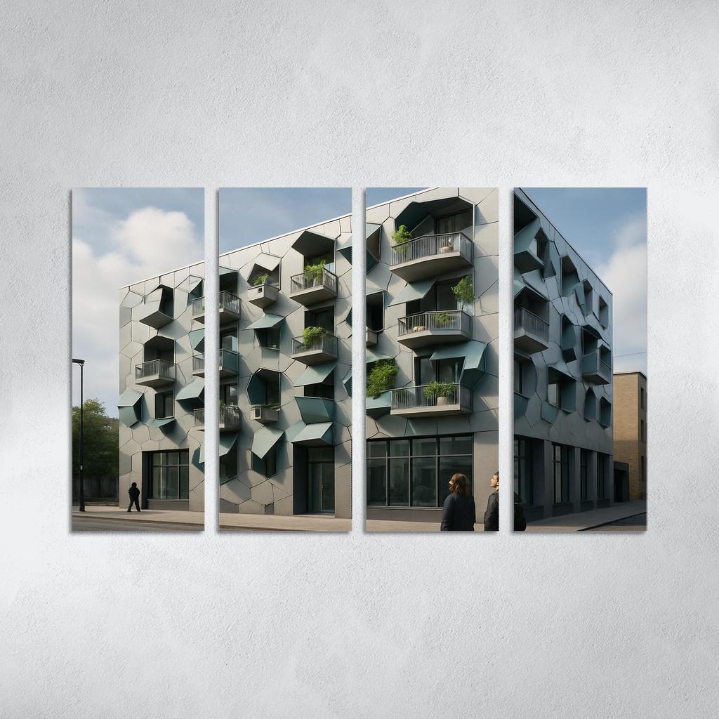 Kinetic Facade Habitat oil paintings frame