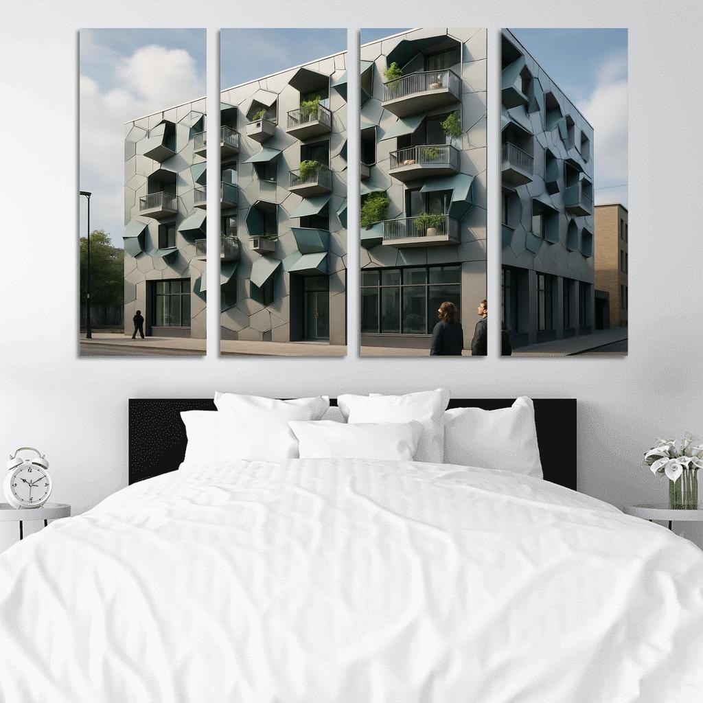 Kinetic Facade Habitat oil paintings frame