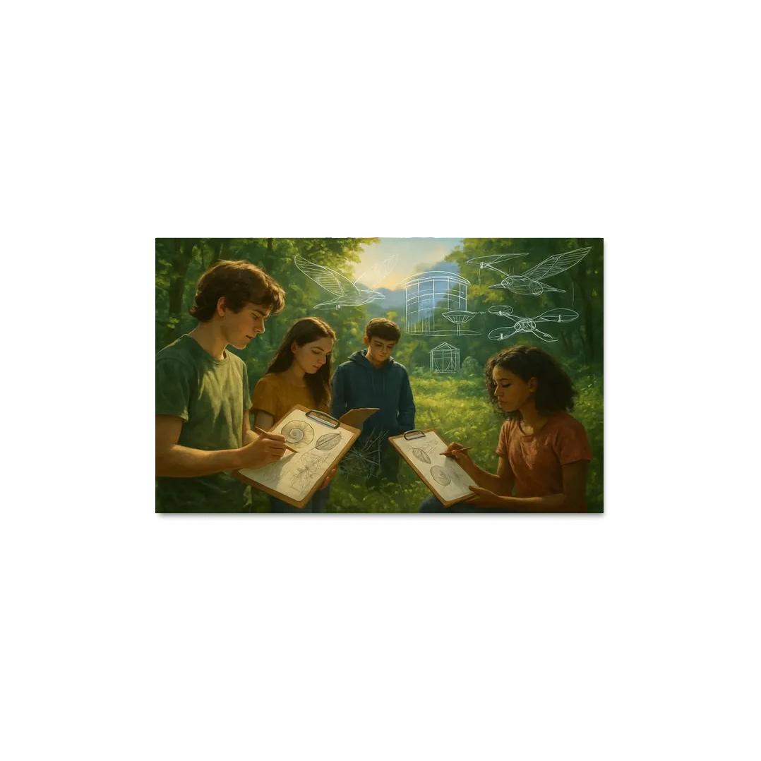 Biomimicry Lab Learning From Nature To Solve Problems framed paintings