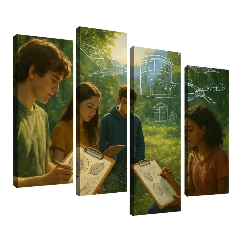 Biomimicry Lab Learning From Nature To Solve Problems framed paintings